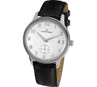 JACQUES LEMANS Damenuhr Heerrenuhr Retro Classic Lederarmband massiv Edelstahl Big Date N-215.1ZJ