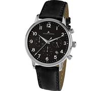 JACQUES LEMANS Damenuhr Heerrenuhr Retro Classic Lederarmband massiv Edelstahl Chronograph N-209ZI