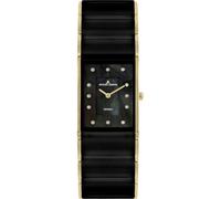 Jacques Lemans Uhren 1-1940J Keramikuhr für Damen Dublin Schwarz/Goldfarben