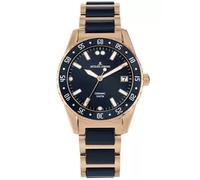 Jacques Lemans Damenuhr Liverpool Special Edition HighTech Ceramic blau / IP-rose (42-12H)