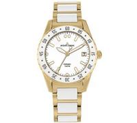 Jacques Lemans Damenuhr Liverpool Special Edition HighTech Ceramic weiß / IP-gold (42-12L)