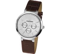 JACQUES LEMANS Damenuhr Milano Lederarmband massiv Edelstahl 1-1950B