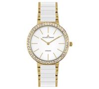Quarzuhr JACQUES LEMANS "Monaco", weiß, weiß, Armbanduhren, Damen, Quarzuhr, Armbanduhr, Damenuhr, Keramik, analog (21604166-0) weiß, weiß