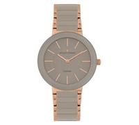 JACQUES LEMANS Damenuhr Monaco Massiv Edelstahl/High-Tech-Ceramic massiv Edelstahl ip-rosé 42-7T