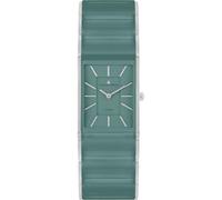 Jacques Lemans Damen Armbanduhr Dublin 1-2214E Edelstahl IP Gold Keramik türkis