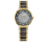 Solaruhr JACQUES LEMANS "Eco Power, 1-2108E" Armbanduhren schwarz (schwarz, goldfarben) Damen Solaruhren (56223641-0)