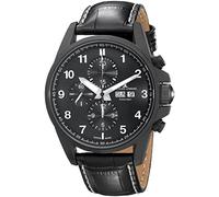 Jacques Lemans Herren Chronograph Automatik Smart Watch Armbanduhr mit Leder Armband 1-1750C