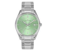 JACQUES LEMANS Herren-Uhren Analog Quarz One Size, Grün, Silber 32027253