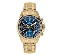 Jacques Lemans 1-2117ZI Herrenuhr Chronograph Liverpool Goldfarben/Blau