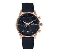 JACQUES LEMANS Herrenuhr Chronograph London Blau/Roségoldfarben 1-2163F