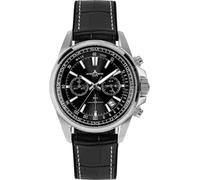 JACQUES LEMANS Herrenuhr Chronograph Ziffernblatt mit Sonnenschliff 1-2117A
