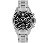 JACQUES LEMANS Herrenuhr Chronograph Ziffernblatt mit Sonnenschliff 1-2117I