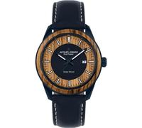JACQUES LEMANS Herrenuhr, Eco Power Uhren Männer, Chronograph und Armband aus massivem Edelstahl - Blau beschichtet mit Apple-Skin, Herrenuhr großes Ziffernblatt, Model 1-2116K, Herrenuhr groß