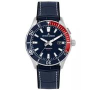 Jacques Lemans Herrenuhr Hybromatic Leather Red Blue (1-2131B)