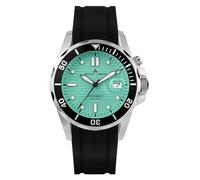 JACQUES LEMANS Herrenuhr Hybromatic Silikonband massiv Edelstahl 1-2170C