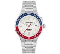Jacques Lemans Herrenuhr Hybromatic Steel Blue Red (1-2109G)