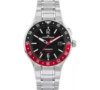 Jacques Lemans Herrenuhr Hybromatic Steel Red Black (1-2109F)