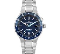 JACQUES LEMANS Herrenuhr, Hybromatic Uhren Männer, Chronograph aus massivem Edelstahl mit Metall- Armband, Herrenuhr großes Ziffernblatt - Suit for Men, Model 1-2109H, Arm Herrenuhr groß