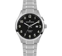 JACQUES LEMANS Herrenuhr, Hybromatic Uhren Männer, Chronograph aus massivem Edelstahl mit Metall Armband, Herrenuhr großes Ziffernblatt - Suit for Men, Model 1-2130H, Arm Herrenuhr groß