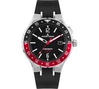 JACQUES LEMANS Herrenuhr, Hybromatic Uhren Männer, Chronograph aus massivem Edelstahl mit Silikon Armband, Herrenuhr großes Ziffernblatt - Suit for Men, Model 1-2109A, Arm Herrenuhr groß