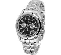 JACQUES LEMANS Herrenuhr Liverpool Metallband massiv Edelstahl Chronograph 1-1117.1EN