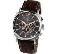 Jacques Lemans Herren Analog Quarz Uhr mit Leder Armband 1-1645H