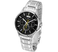 JACQUES LEMANS Herrenuhr Sydney Metallband massiv Edelstahl Chronograph 1-1542D