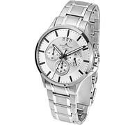 JACQUES LEMANS Herrenuhr Sydney Metallband massiv Edelstahl Chronograph 1-1542P