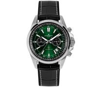 Jacques Lemans 1-2117T Herren-Armbanduhr Chronograph Liverpool Schwarz/Grün