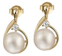 Jacques Lemans Ohrstecker 925er Silber gelbgold Damen