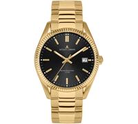 Jacques Lemans Quarzuhr "Derby" Armbanduhr,Herrenuhr,Damenuhr,Edelstahlarmband,bis 10 bar wasserd. (17661442-0) goldfarben, schwarz