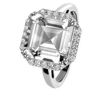Jacques Lemans - Silberring mit White Topas - SE-R104A56 - Weite 56