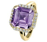 Jacques Lemans - Silberring vergoldet mit Amethyst - SE-R104H54 - Weite 54