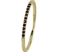 Jacques Lemans - Silberring vergoldet mit Granat - SE-R125G54 - Weite 54