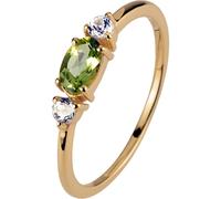Jacques Lemans - Silberring vergoldet mit Peridot - SE-R113G52 - Weite 52