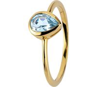 Jacques Lemans - Silberring vergoldet mit Sky Blue Topaz - SE-R123E54 - Weite 54