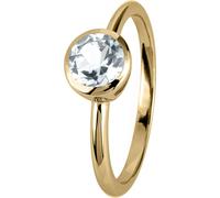 Jacques Lemans - Silberring vergoldet mit White Topaz - SE-R101F54 - Weite 54