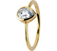 Jacques Lemans - Silberring vergoldet mit White Topaz - SE-R123D58 - Weite 58