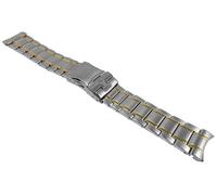 Jacques Lemans Sydney Ersatzband Edelstahl bicolor gelb/silbern 1-1540