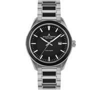 JACQUES LEMANS Herrenuhr, Eco Power Uhren Männer, Chronograph und Armband aus massivem Edelstahl mit Apple-Skin, Herrenuhr großes Ziffernblatt - Suit for Men, Model 1-2116D, Arm Herrenuhr groß