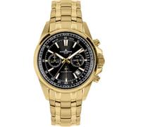 JACQUES LEMANS Herrenuhr Chronograph Ziffernblatt mit Sonnenschliff 1-2117M