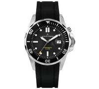 Jacques Lemans Unisex Diver Hybromatic Lupenglas Black (1-2170A)