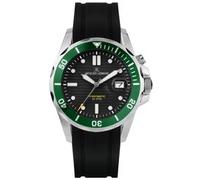 Jacques Lemans Unisex Diver Hybromatic Lupenglas Rubber Green (1-2170E)
