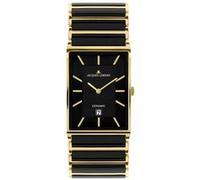 Jacques Lemans Unisex York HighTech Ceramic schwarz / IP-gold (1-1593.1G)