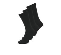 Freizeitsocken "JACRAFAEL SOCKS 3 PACK NOOS PLS", Herren, Gr. 43/46, schwarz (schwarz pack:schwarz, schwarz), Baumwollmischung, JACK & JONES PLUSSIZE, unifarben, normal, Socken (73544269-43) schwarz p