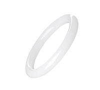 Jade Armreifenarmband für Frauen - Chinesische Feng Shui Natural Jade Viel Glück und Wohlstandsarmband - Weißer Mode -Armreifen für und Geburtstag