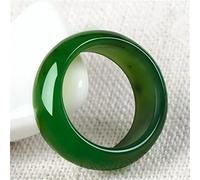 Jade Handicraft Jasper Ring Herren und Frauenring (Size : Inner diameter17mm)