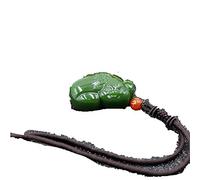 Jade, natürliche grüne chinesische Jade, Schwein-Anhänger, Halskette, modischer Charm, Jadeit-Schmuck, geschnitztes Amulett, Geschenke für Frauen und Männer