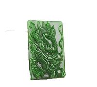 Jade-Schnitzanhänger, Jadeit-Jade-Anhänger, Natürlicher Hotan-Jaspis-Sternzeichen-Drachen-Anhänger-Schmucksache-glückliches Maskottchen-Halsketten-herrschender männlicher Jade-Peilong geschnitzt