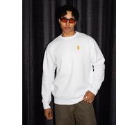 Jägermeister Sweatshirt mit Flaschenaufdruck, weiß (L)